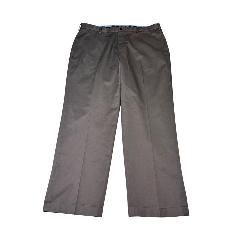 Brooks Brothers Hudson Advantage Chino Pants Mens 38x30 Grey Stretch Lightweight